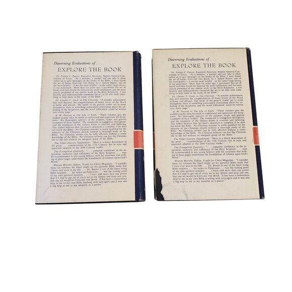Baxter Explore the Book 2 Volumes Commentary Set Study 1968 Preacher Pastor - Picture 4 of 6